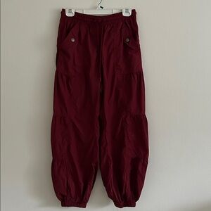 Free People Pants Set Me Free Crimson S Small